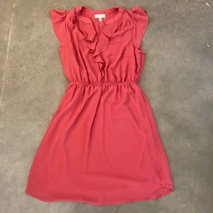 burgundy monteau dress